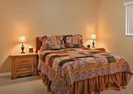 View of master bed